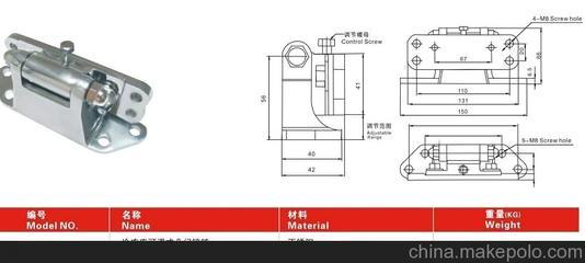 供應(yīng)YL-720可調(diào)式門合頁(yè)、不銹鋼鉸鏈(鋅合金) 玉龍制冷(圖)圖片,供應(yīng)YL-720可調(diào)式門合頁(yè)、不銹鋼鉸鏈(鋅合金) 玉龍制冷(圖)圖片大全,玉環(huán)縣玉龍制冷機(jī)械廠-1-